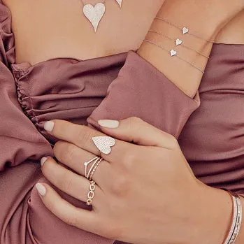 0.08ctw Rose Gold Diamond Band Ring