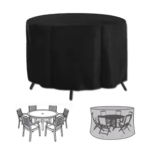 180*95 Round Cover Round Outdoor Garden Furniture Cover Waterproof Oxford Protective Furniture Rain and Snow Dust Cover