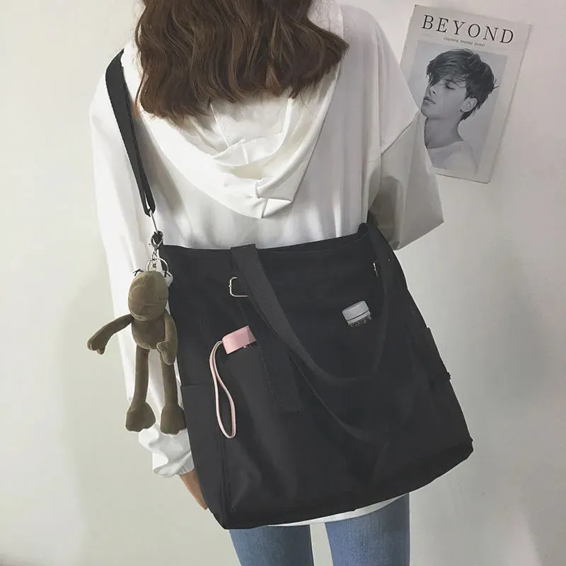2022 new Women's Bag Shopper Simple Fashion Zipper Handbags Nylon Waterproof  Large Capacity Tote Shoulder Bags For Women