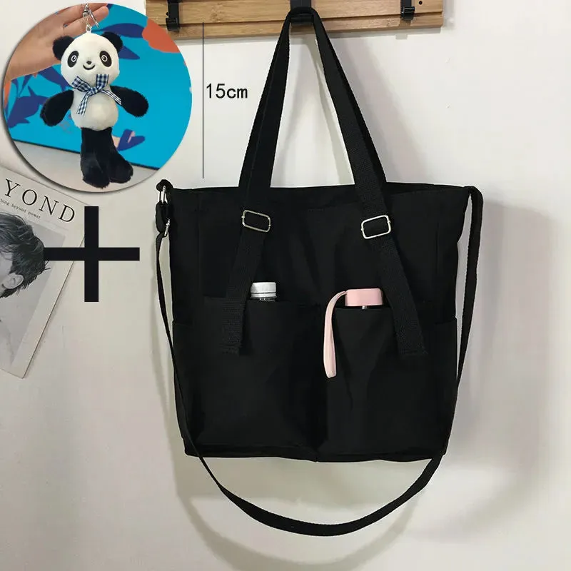 2022 new Women's Bag Shopper Simple Fashion Zipper Handbags Nylon Waterproof  Large Capacity Tote Shoulder Bags For Women