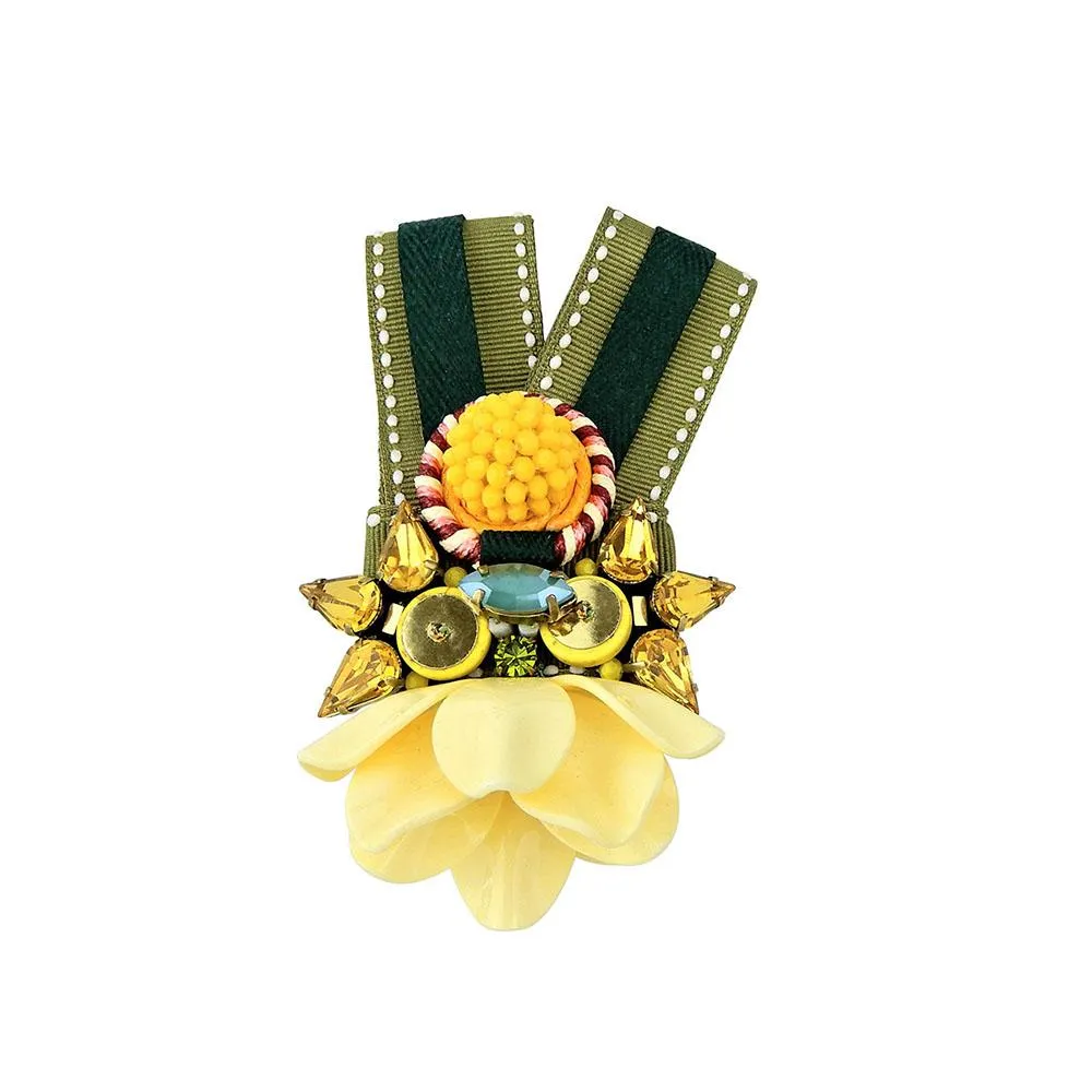 Alpine Plants Festival Medal Handcrafted Brooch