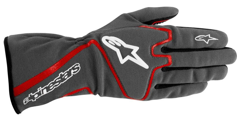 ALPINESTARS TECH 1-K RACE GLOVE ANTHRACITE RED SZ XXL