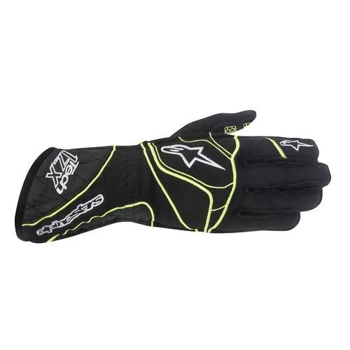 ALPINESTARS TECH 1 ZX GLOVE BLACK YELLOW FLUO SZ L