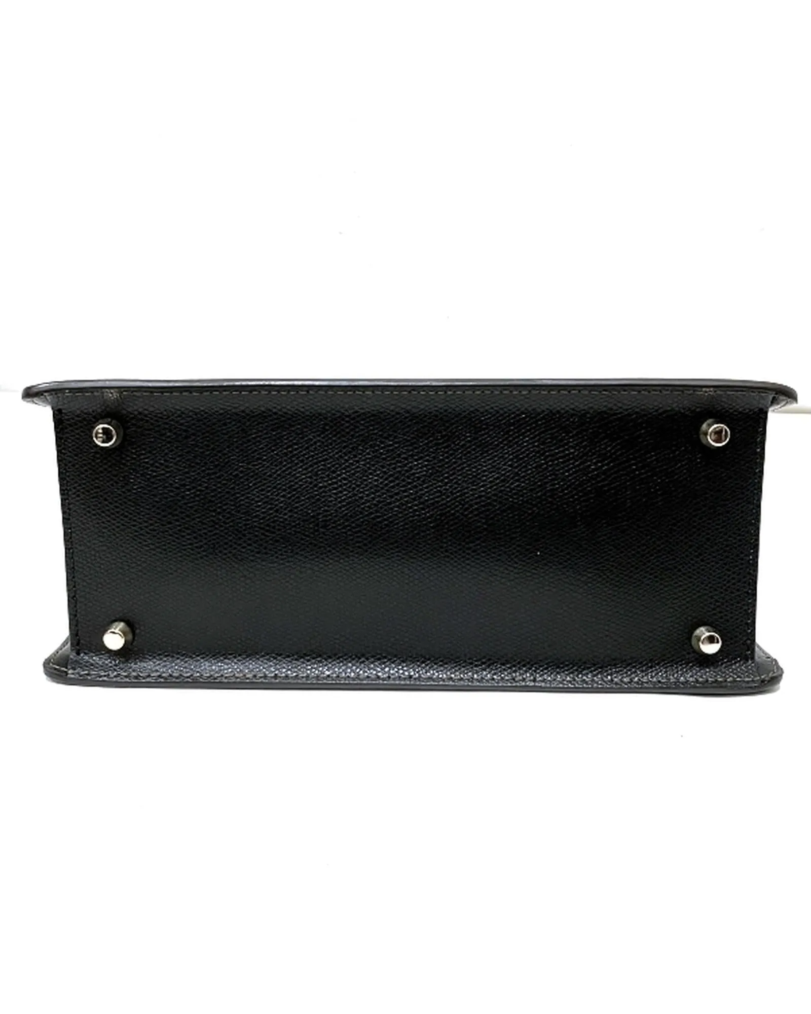 Authentic Black Leather 2WAY Handbag for Women - Good Condition