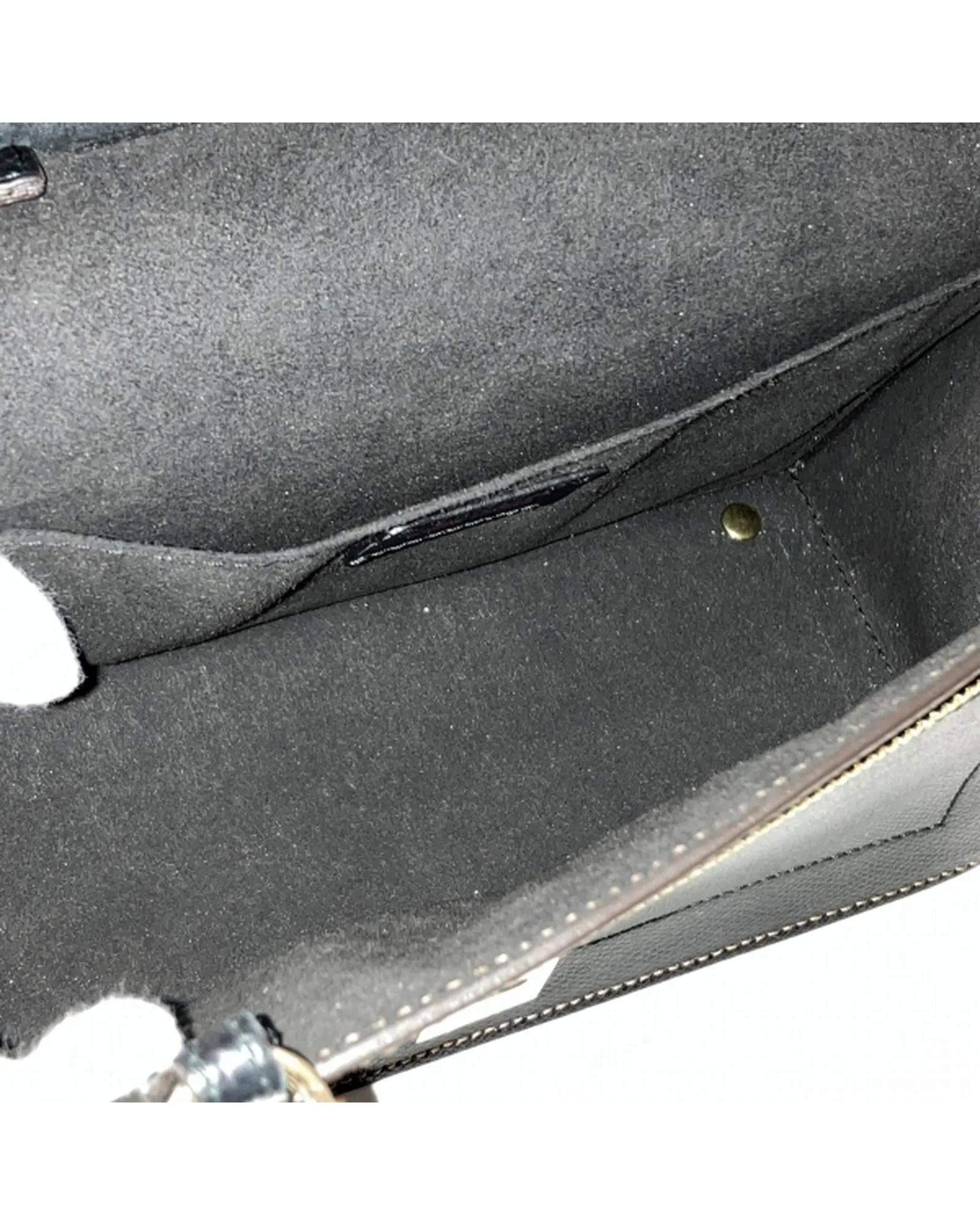 Authentic Black Leather 2WAY Handbag for Women - Good Condition