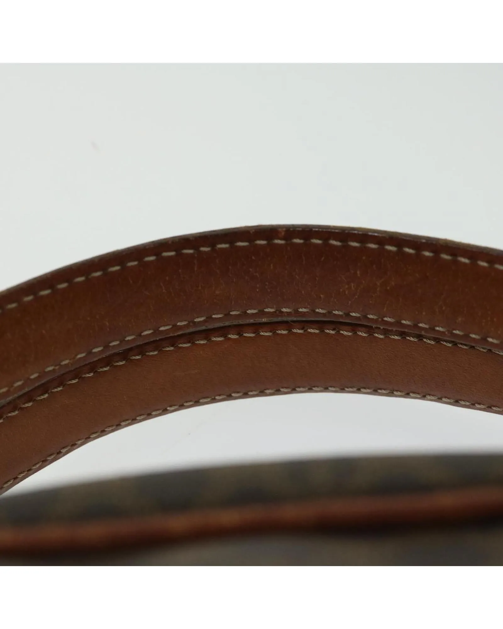Authentic Brown Canvas Hand Bag with Unique Design