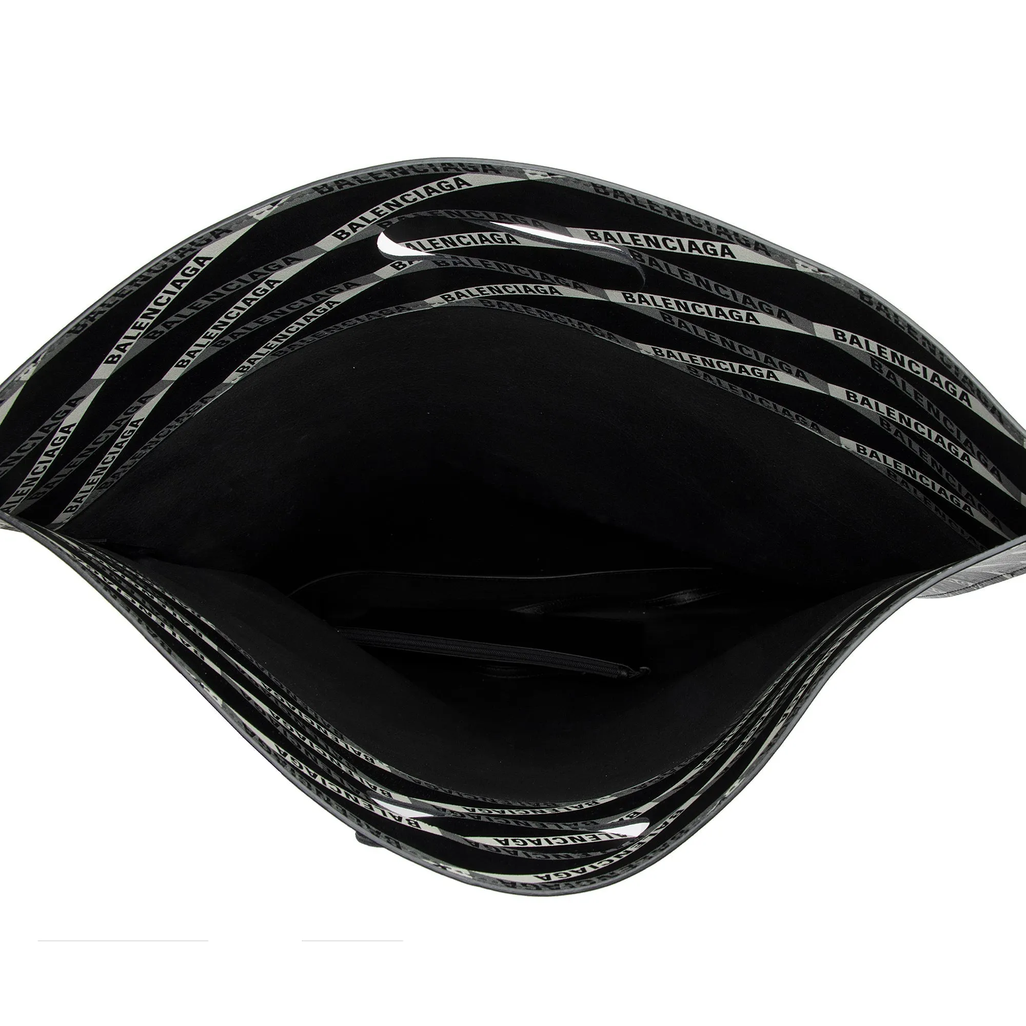 Balenciaga Calfskin Losange Logo N/S Fold Over Market Shopper Tote (SHF-23790)