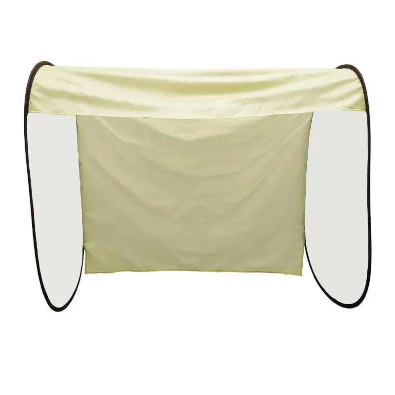 Beige Outdoor Clothes Drying Cover - Dustproof Rainproof Sun Protection