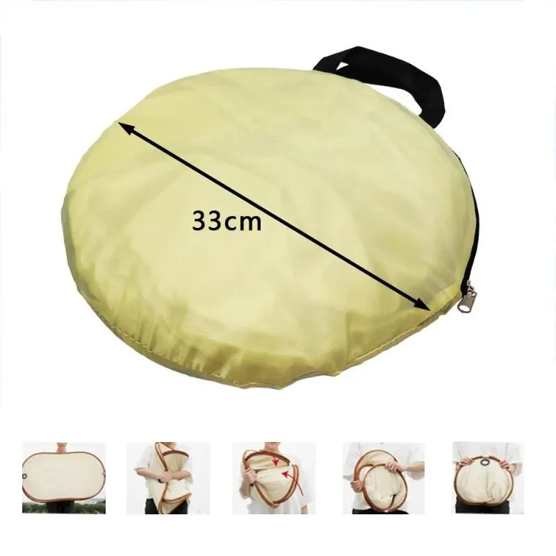 Beige Outdoor Clothes Drying Cover - Dustproof Rainproof Sun Protection