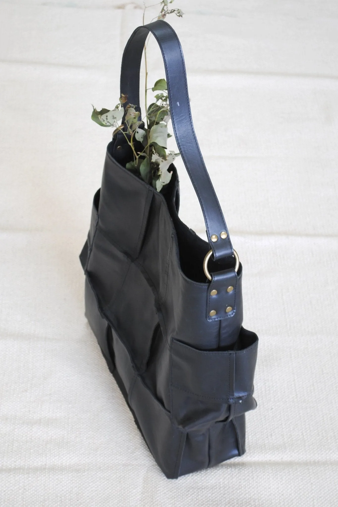 BLAZON - LEATHER PATCHWORK HAND BAG