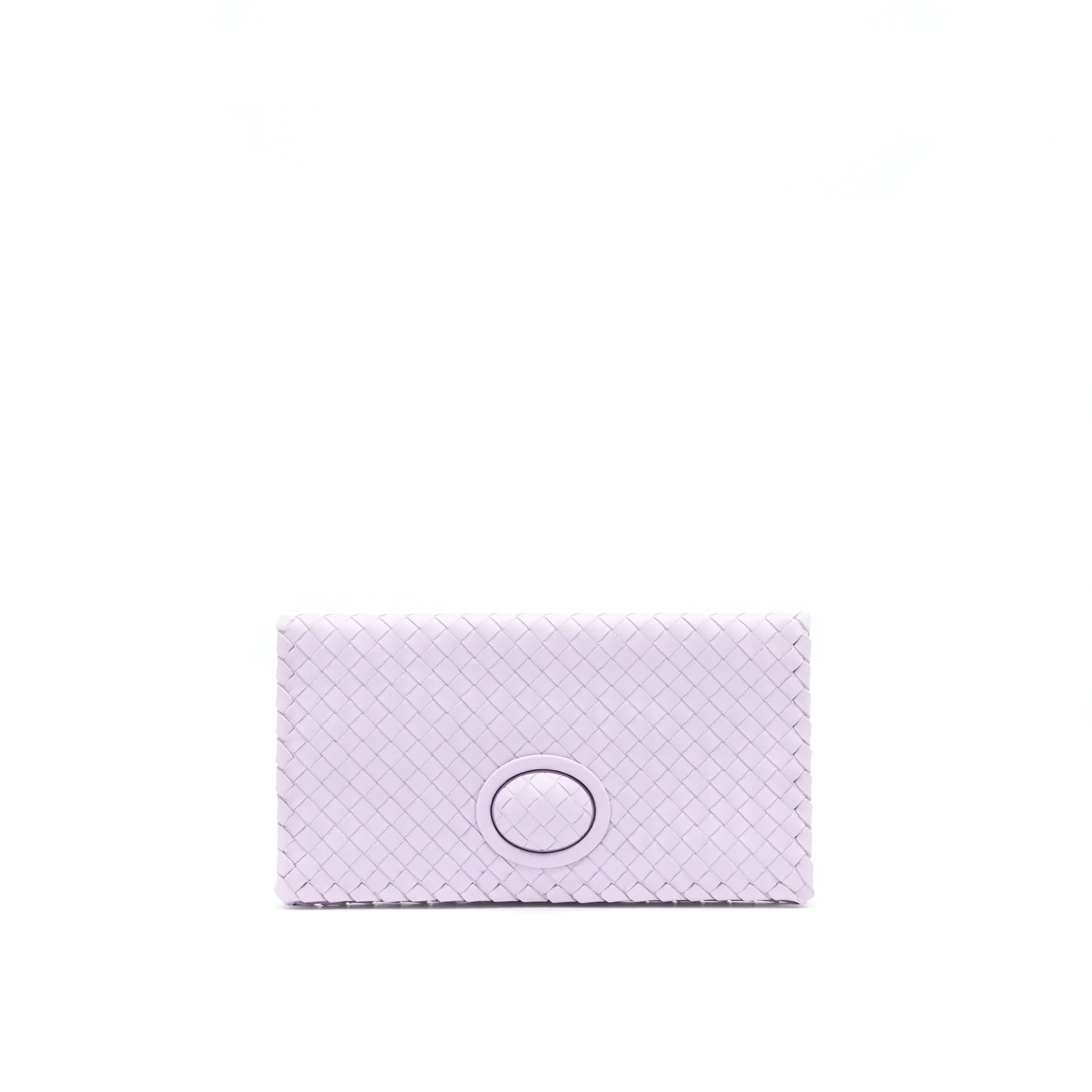 Bottega Veneta Fold Clutch Light Purple