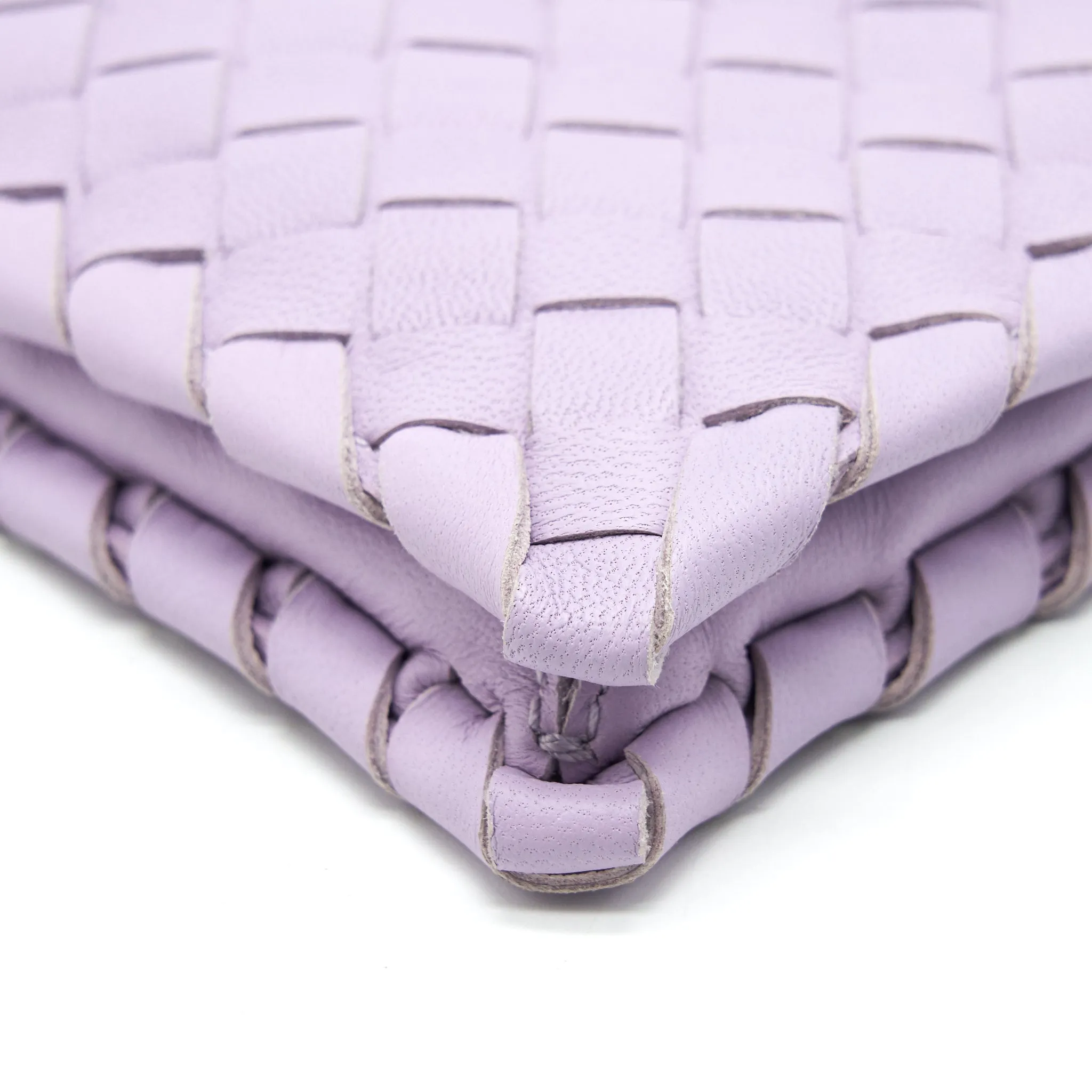 Bottega Veneta Fold Clutch Light Purple