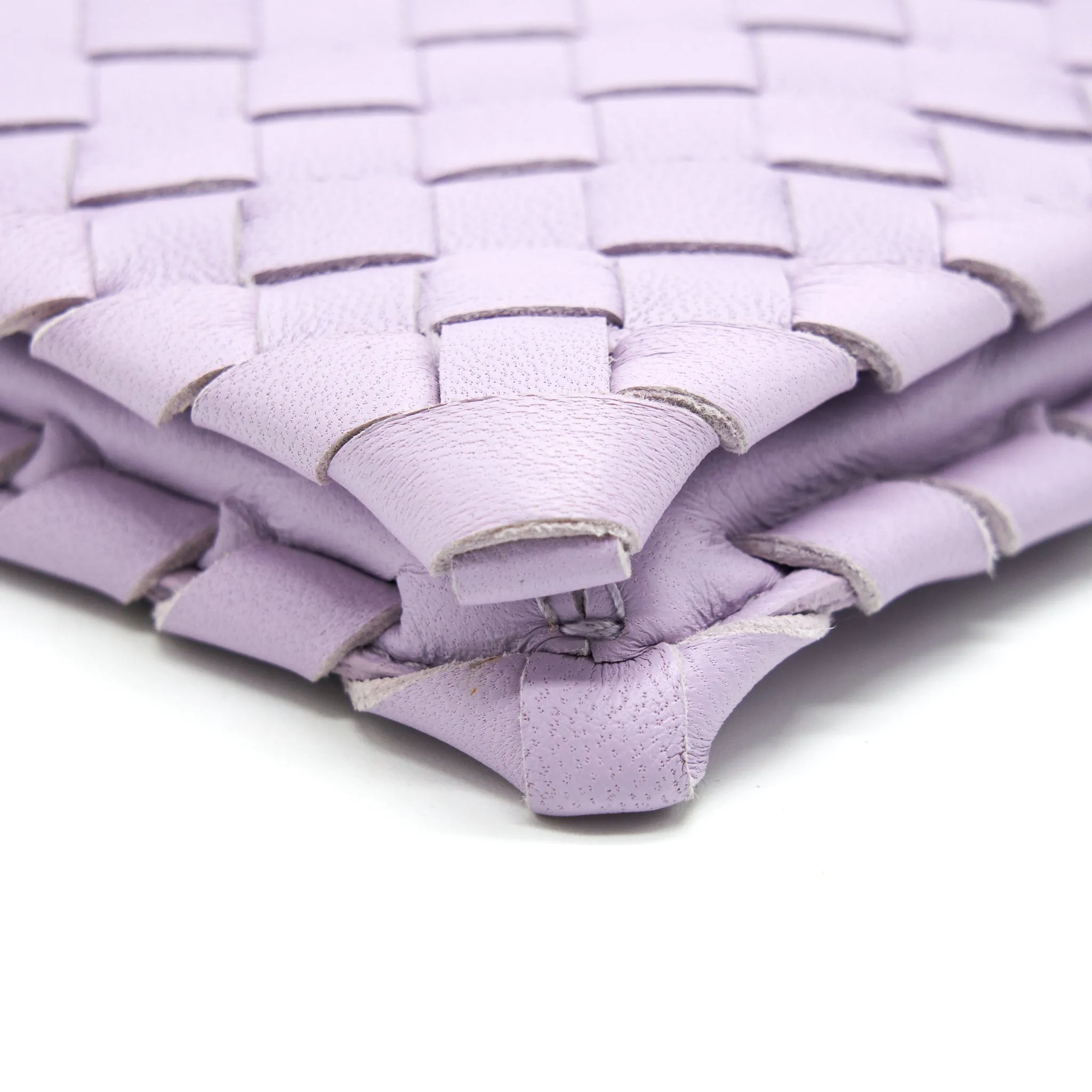 Bottega Veneta Fold Clutch Light Purple