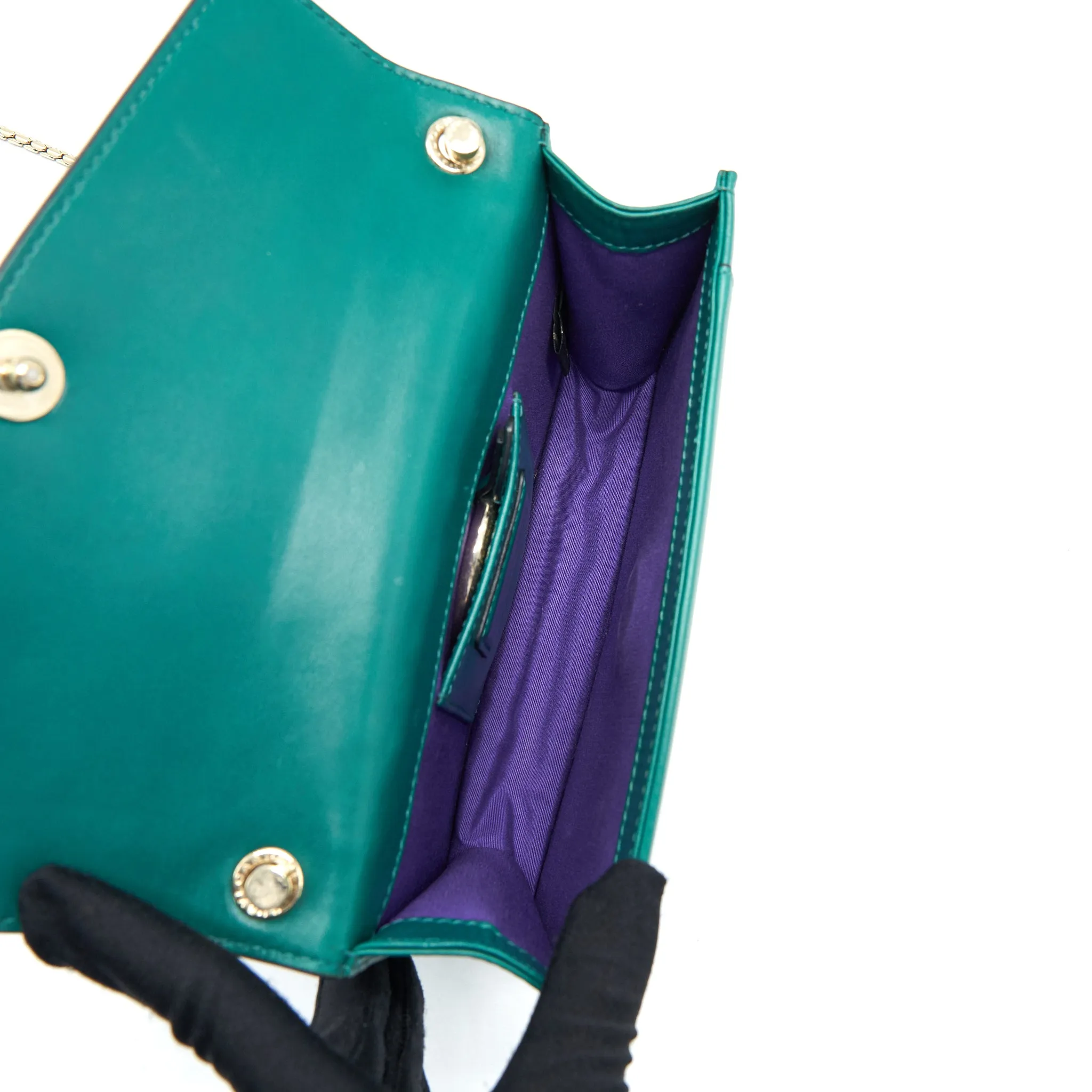 Bvlgari Sling Crossbody Bag Green
