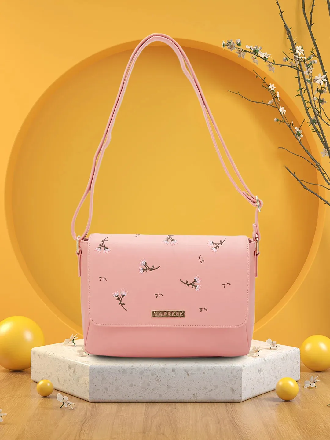 Caprese Dara Sling Large Medium Pink