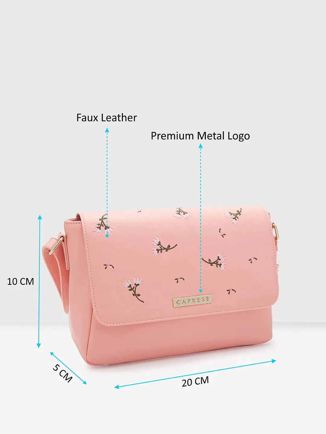 Caprese Dara Sling Large Medium Pink