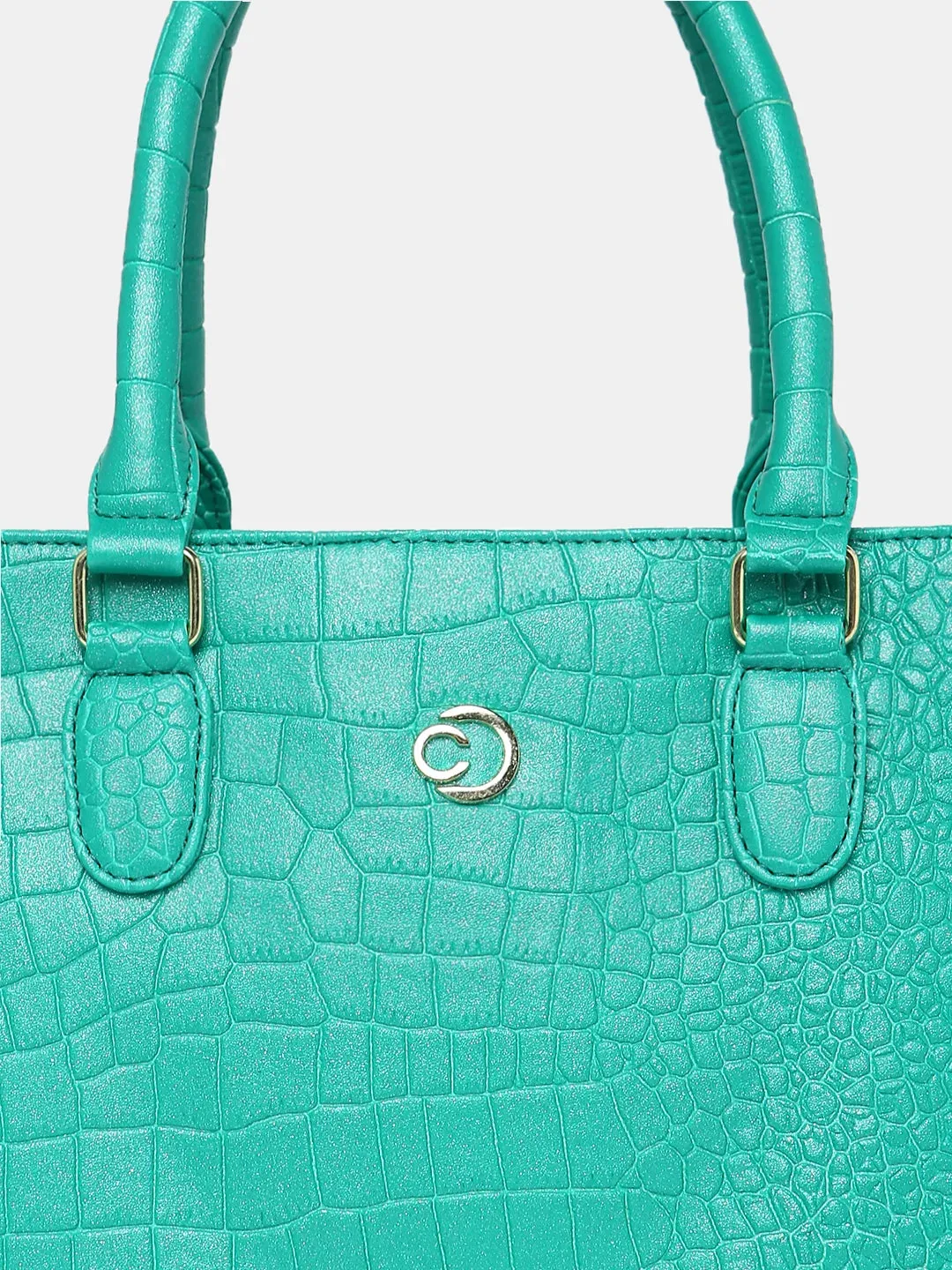 Caprese Eastwood Tote Medium Metallic Green