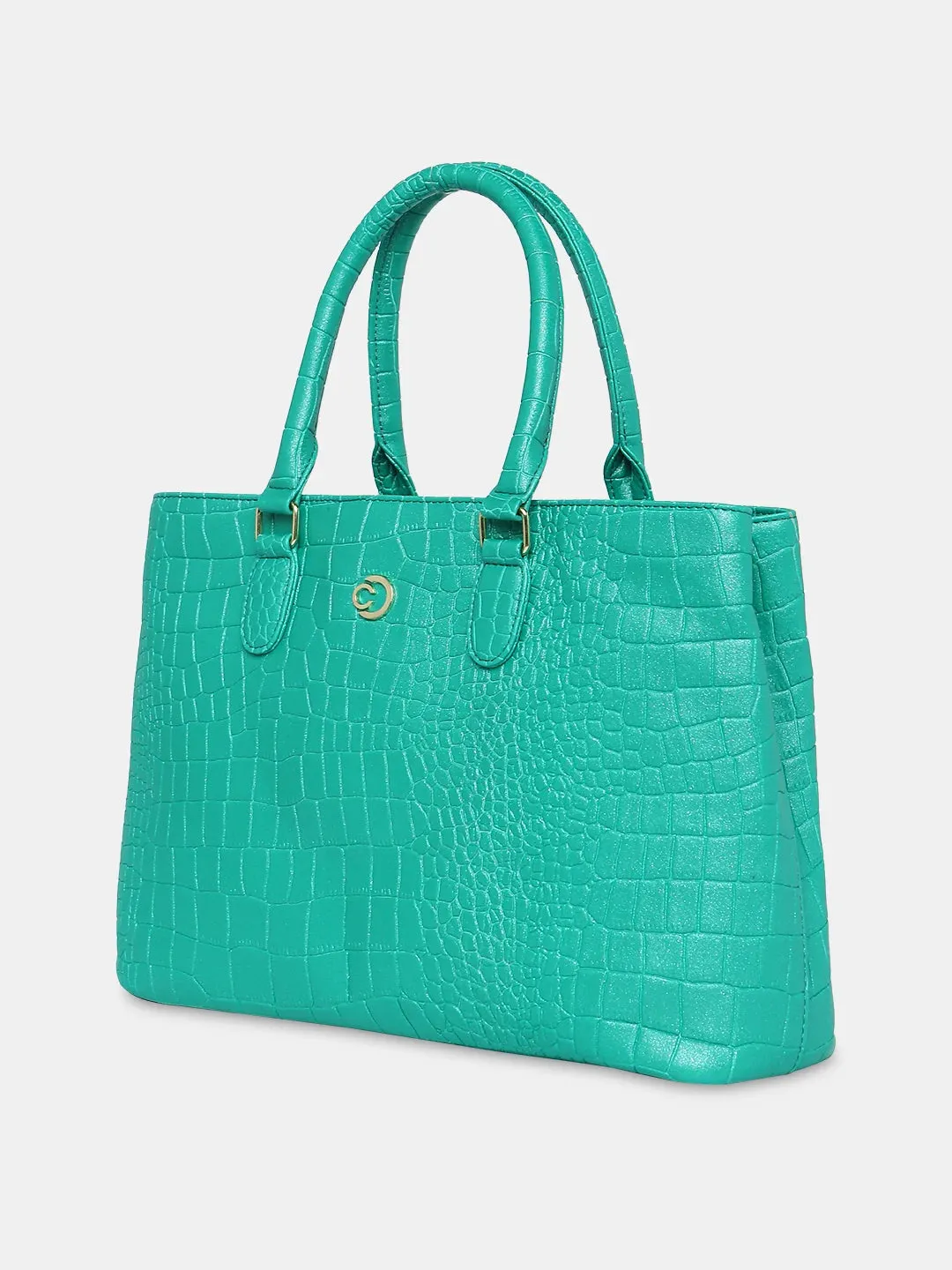 Caprese Eastwood Tote Medium Metallic Green
