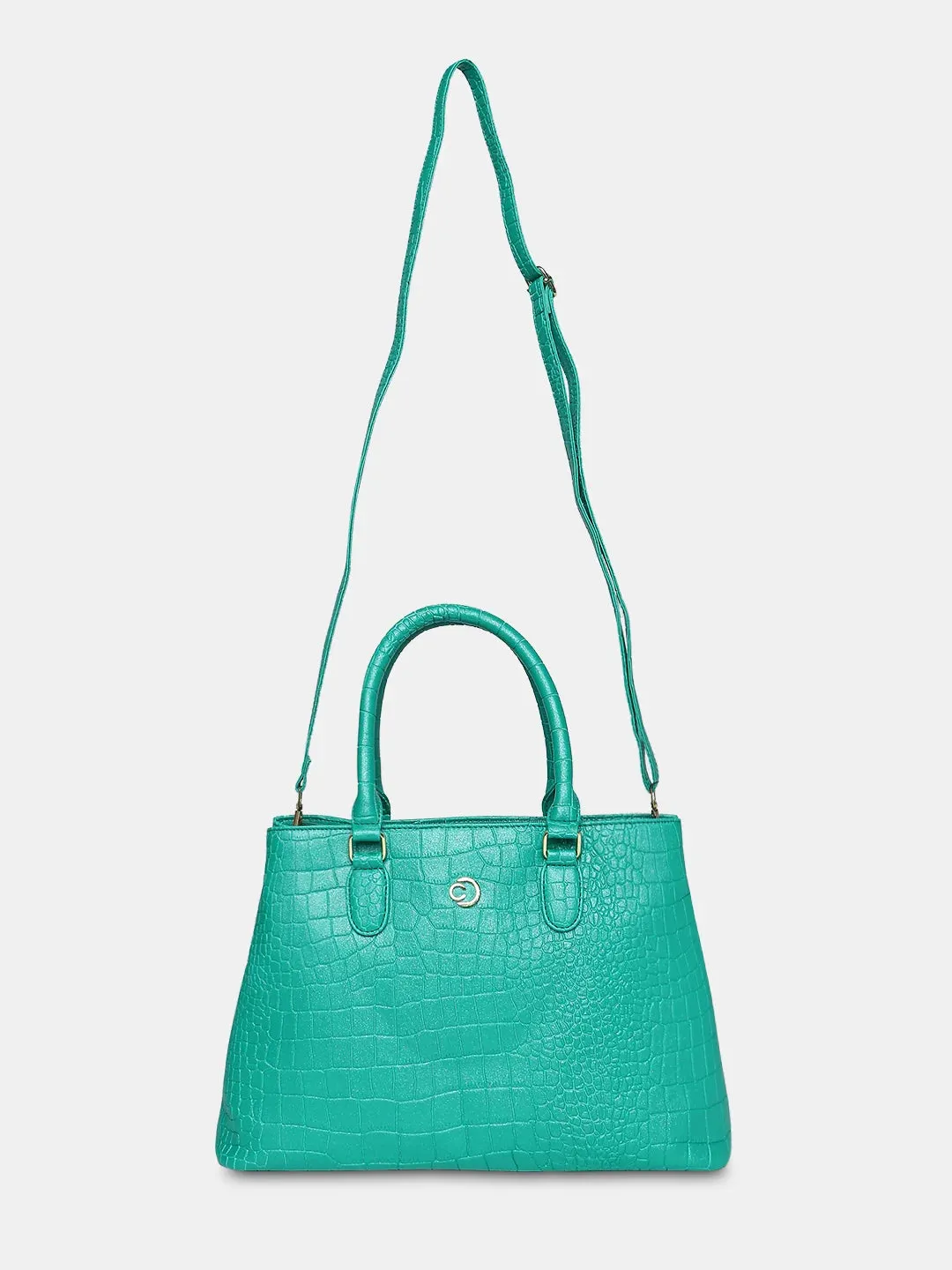 Caprese Eastwood Tote Medium Metallic Green