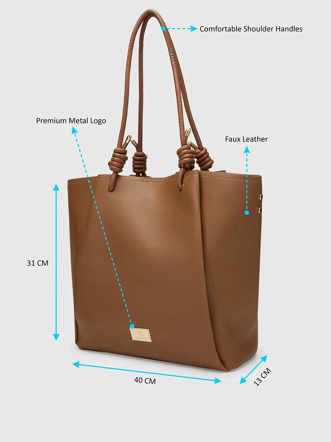 Caprese Keera Tote Large Taupe