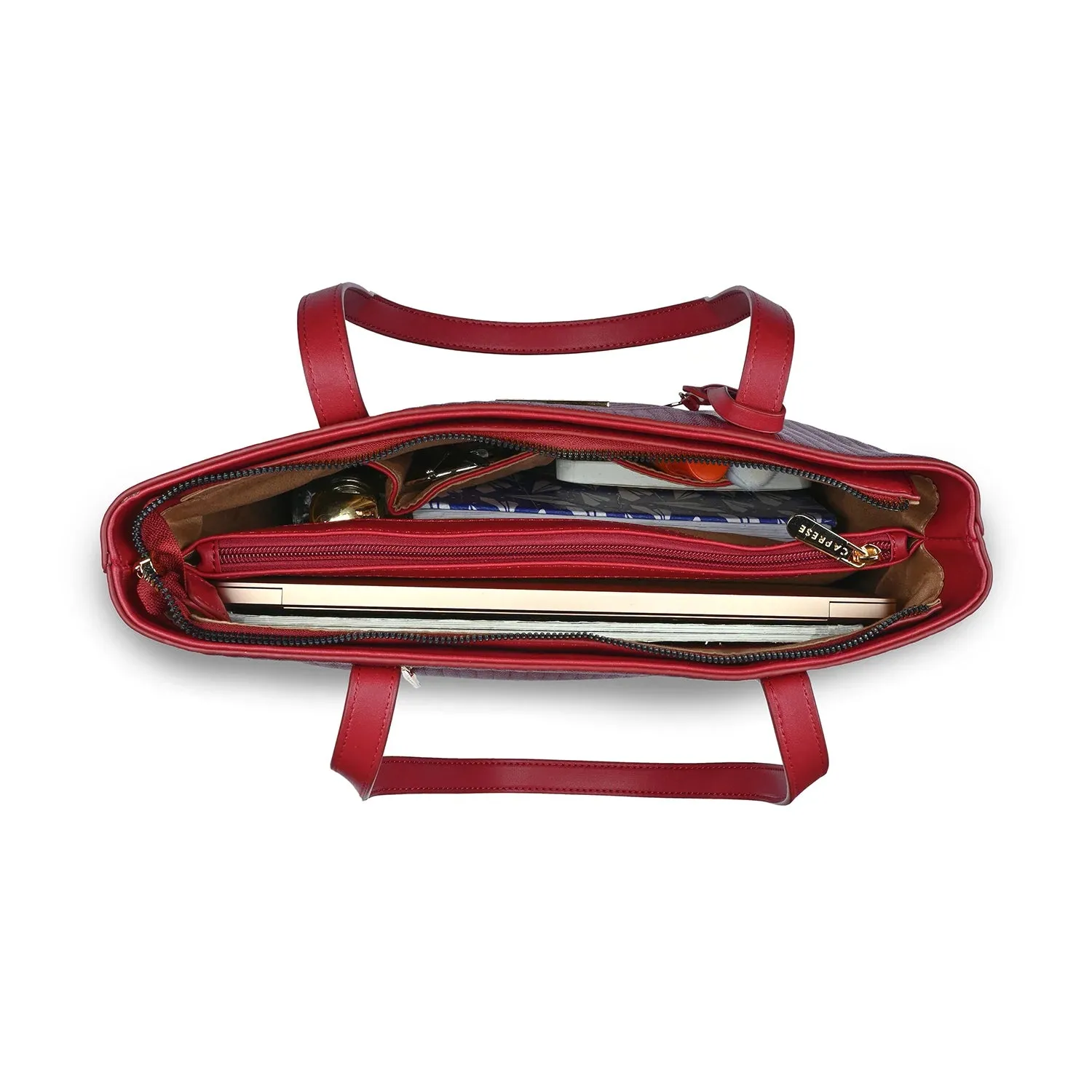 Caprese Lucya Tote Large Plum