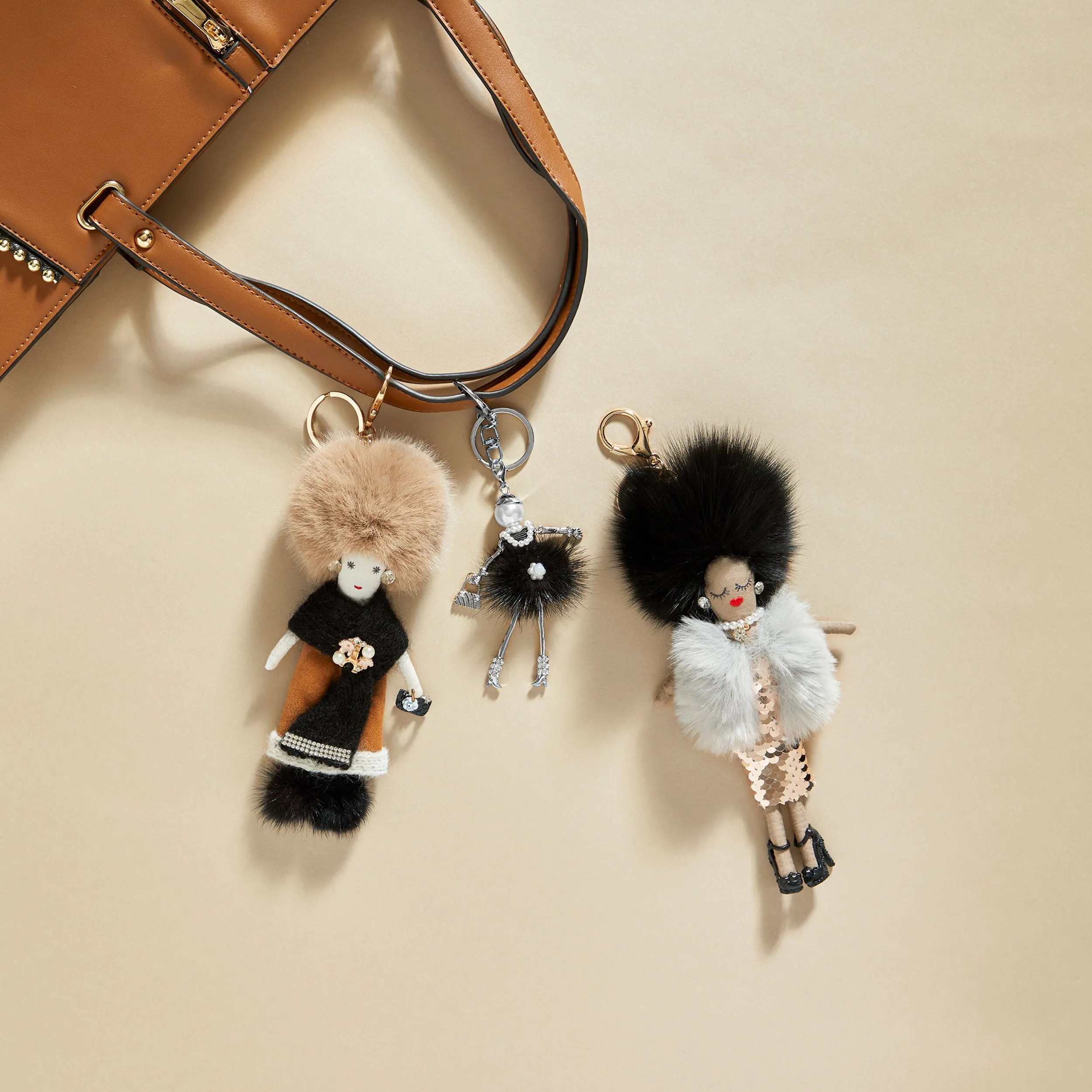Charming Ladies Key Fob   Bag Charm - Magdalena