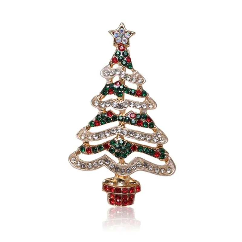 Christmas Themed Cloth Decoration Enamel Brooch Pins