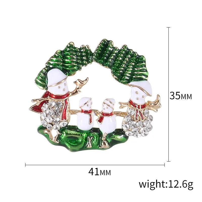 Christmas Themed Cloth Decoration Enamel Brooch Pins