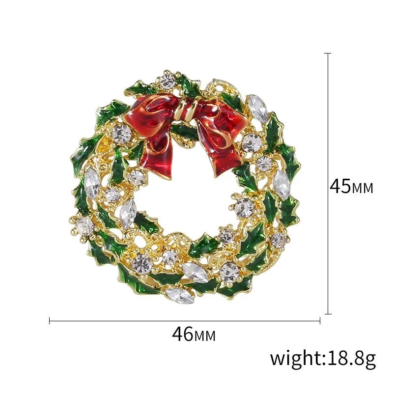 Christmas Themed Cloth Decoration Enamel Brooch Pins