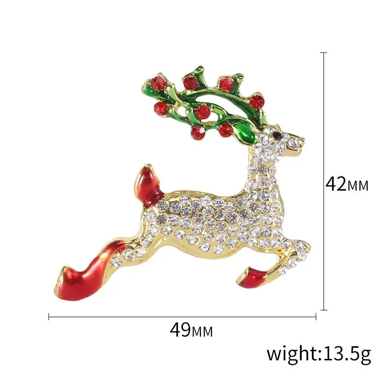 Christmas Themed Cloth Decoration Enamel Brooch Pins