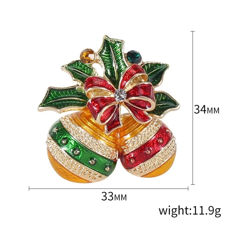 Christmas Themed Cloth Decoration Enamel Brooch Pins