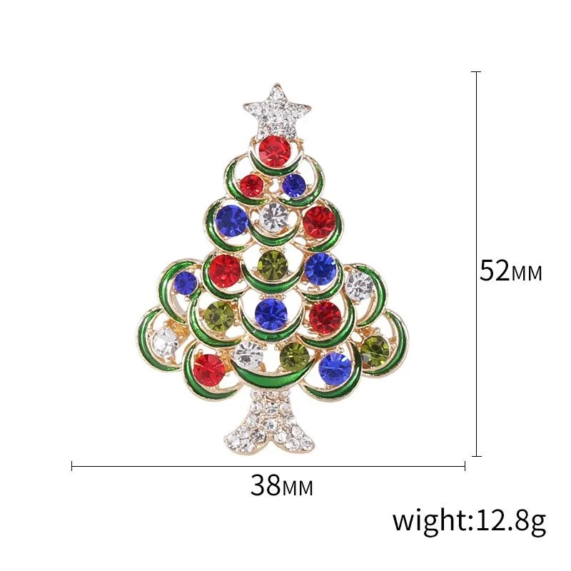 Christmas Themed Cloth Decoration Enamel Brooch Pins