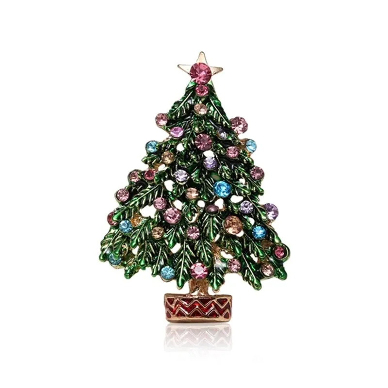 Christmas Themed Cloth Decoration Enamel Brooch Pins