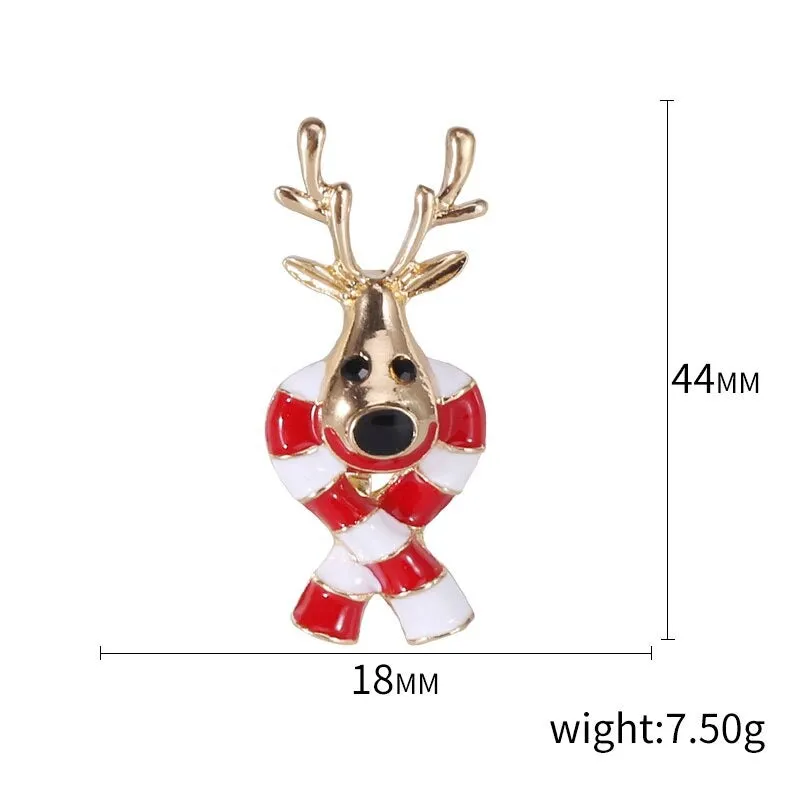 Christmas Themed Cloth Decoration Enamel Brooch Pins