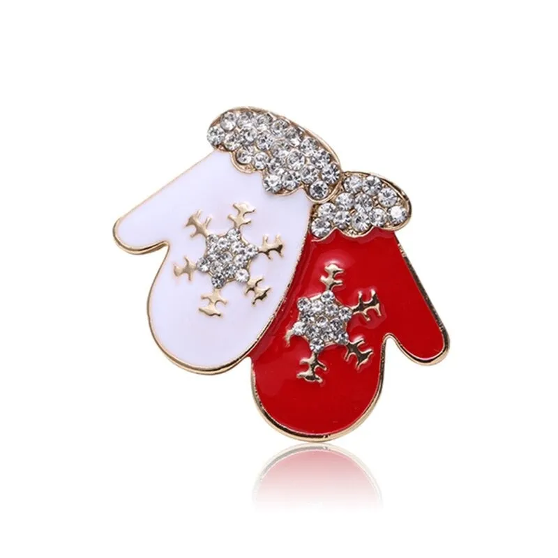 Christmas Themed Cloth Decoration Enamel Brooch Pins