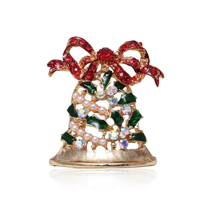Christmas Themed Cloth Decoration Enamel Brooch Pins