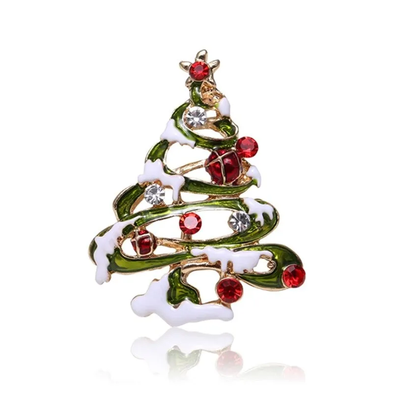 Christmas Themed Cloth Decoration Enamel Brooch Pins