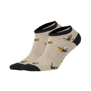 Cotton, Colourful, Bee Themed Ankle Socks