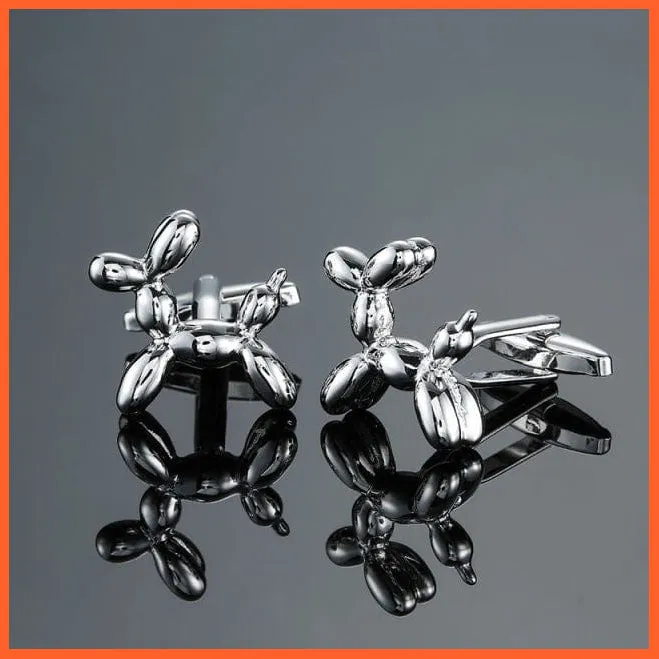 Fashion Mens New Arrival Animal Cufflinks Novelty Black Dog Fish Deer Tortoise Design Gift For Men