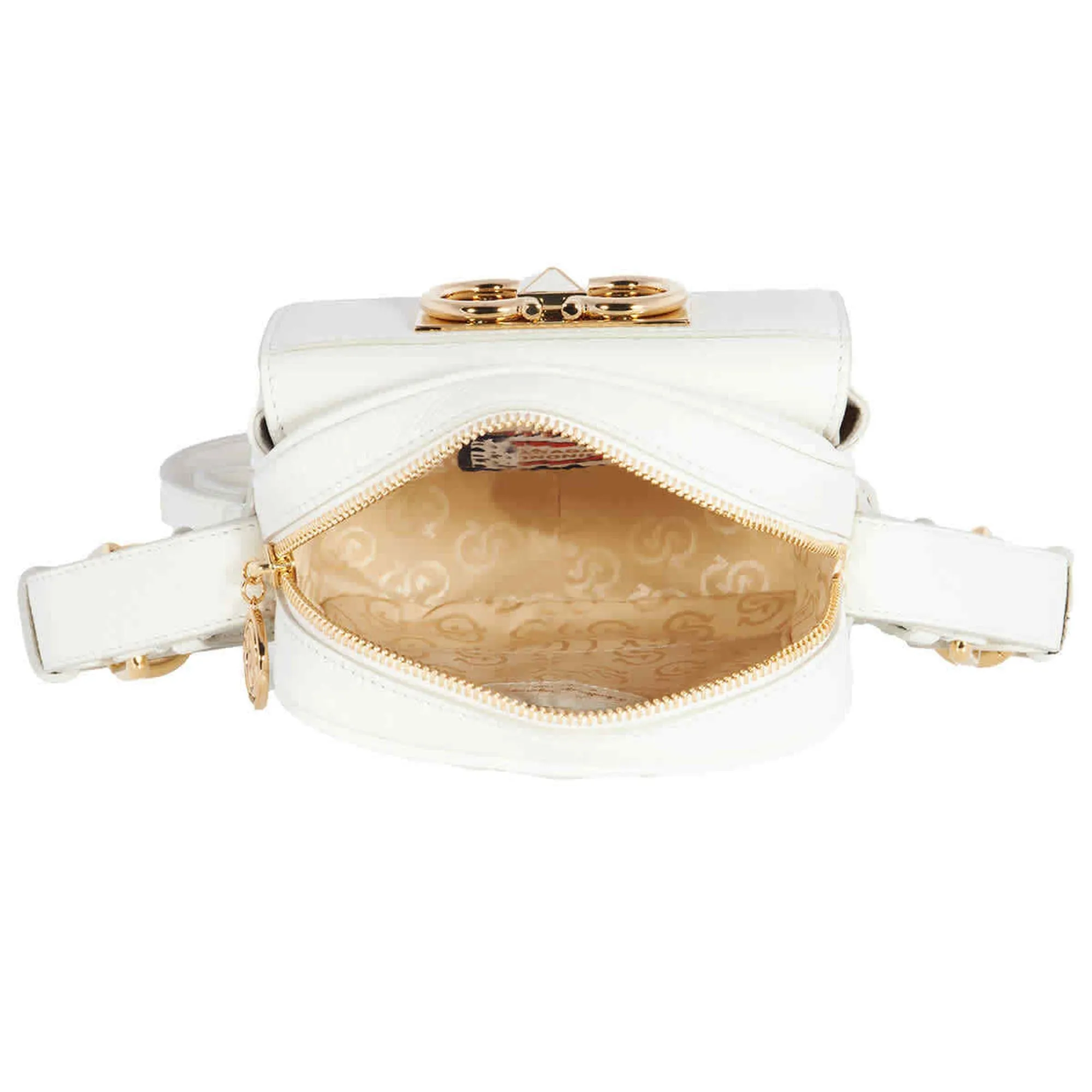 Ferragamo Viva Gancini Camera Bag White