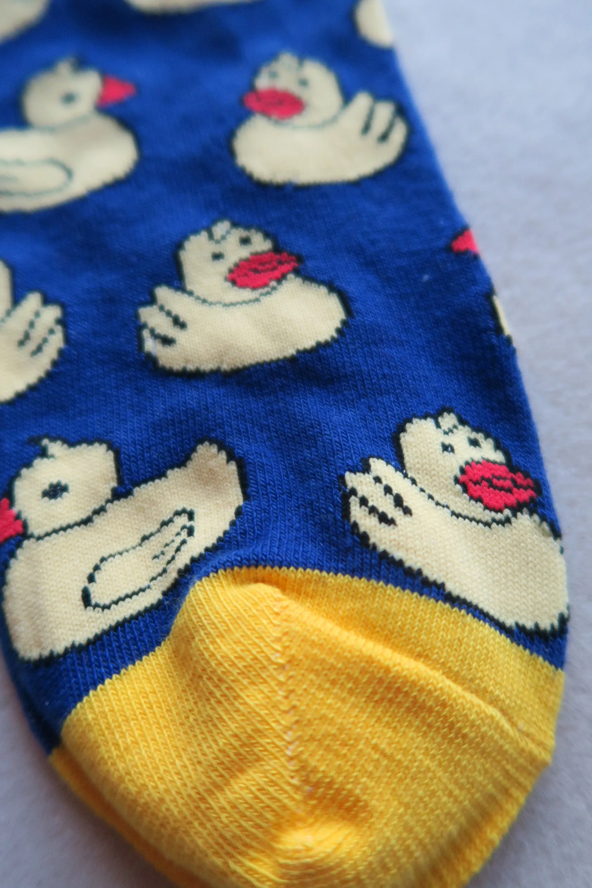 Happy Yellow Ducks Socks