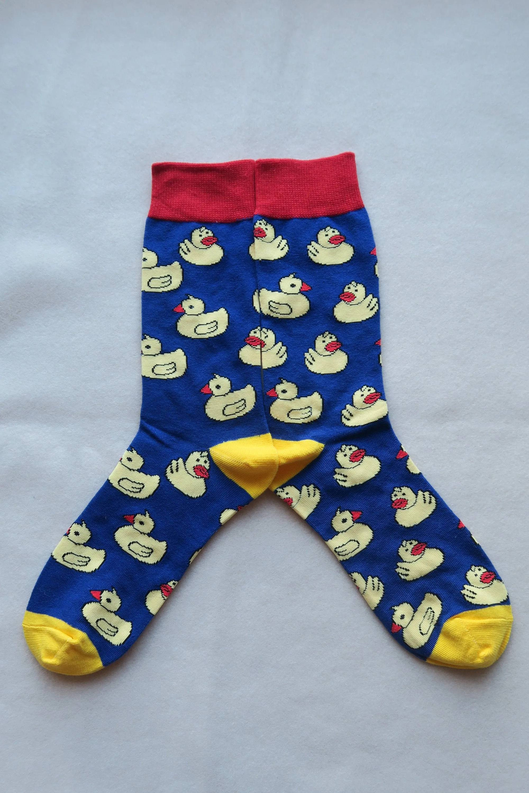 Happy Yellow Ducks Socks