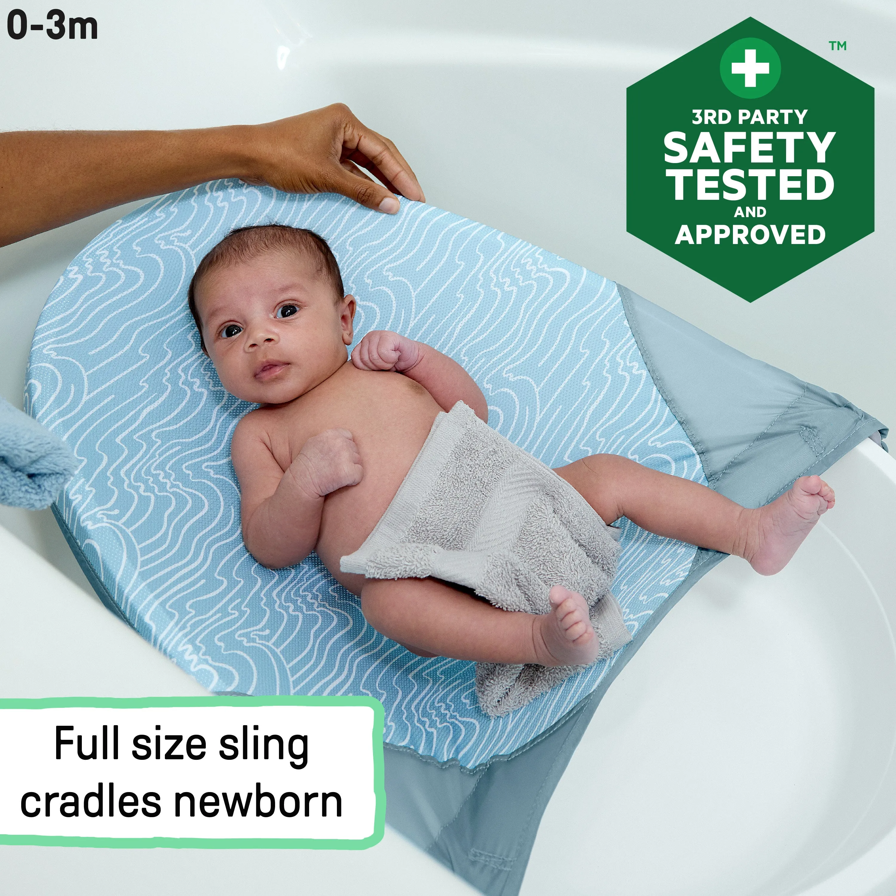 Ingenuity Full Comfort 3-in-1 Tub, 3 Phases of Use