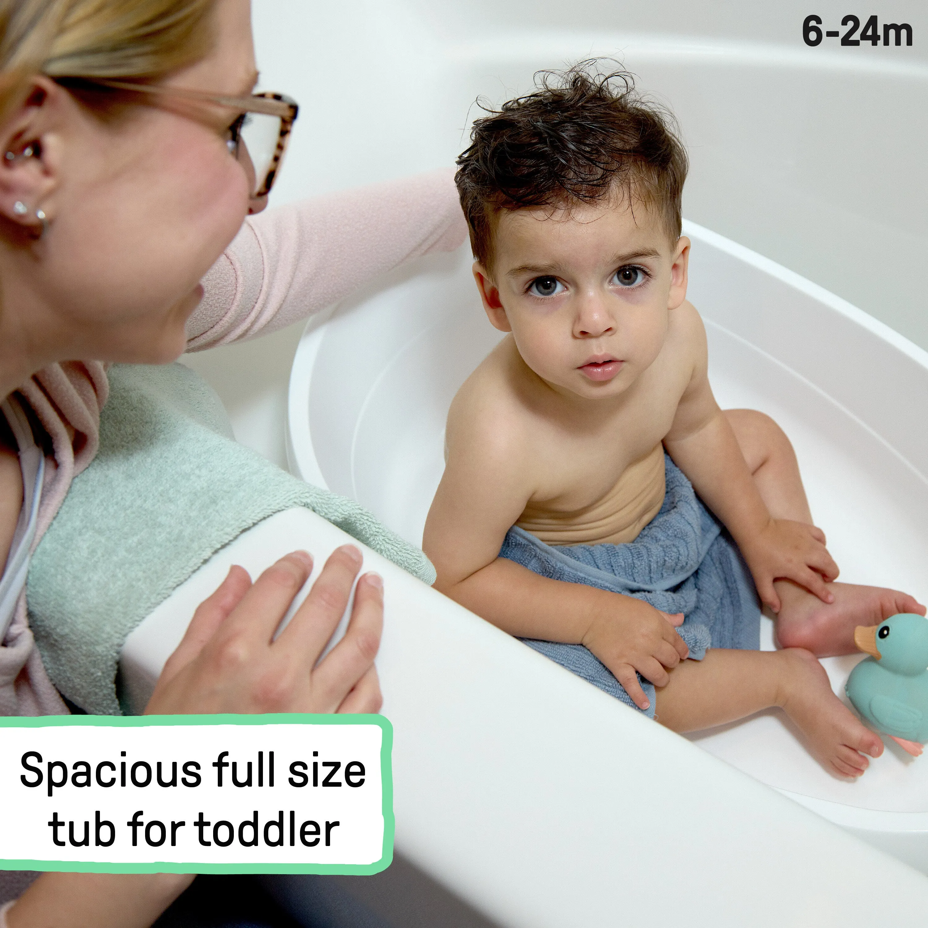 Ingenuity Full Comfort 3-in-1 Tub, 3 Phases of Use