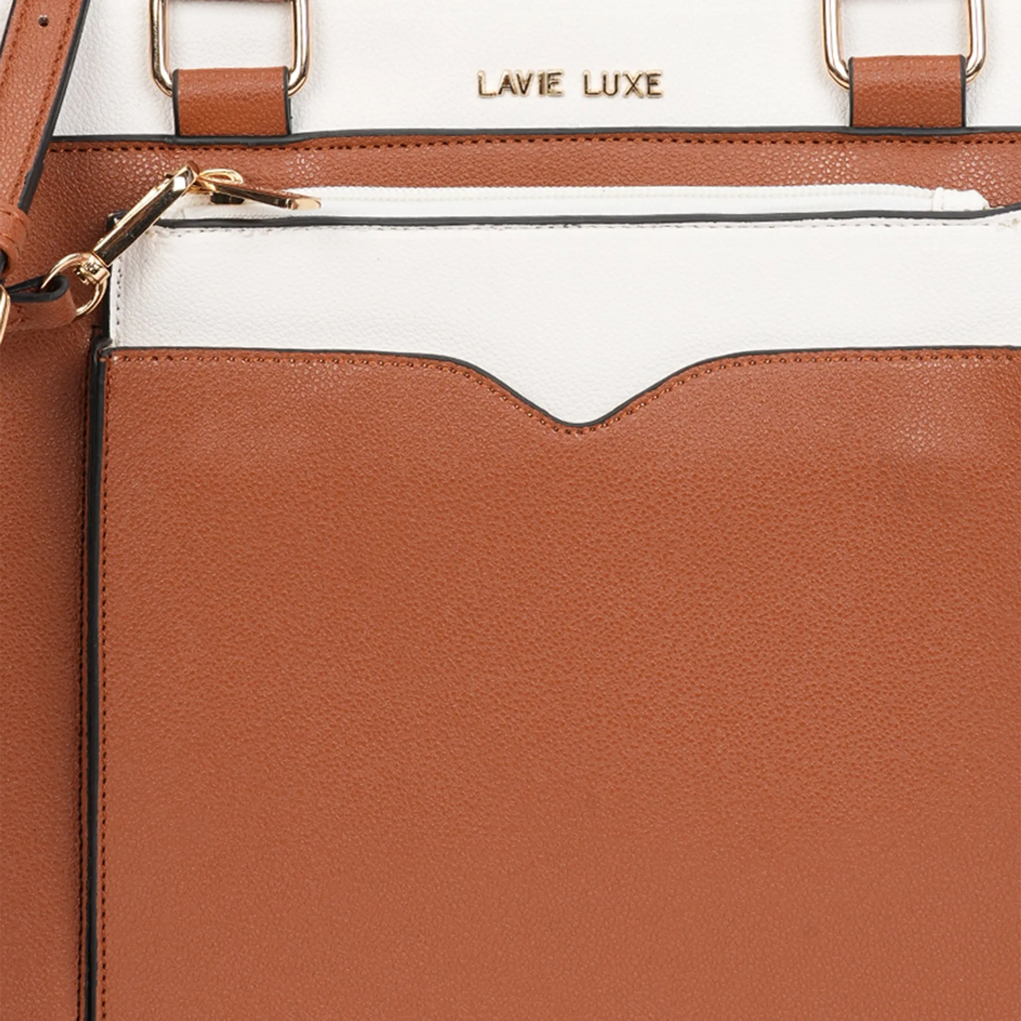 Lavie Luxe Tan Medium Women's Yalon24 Satchel Bag