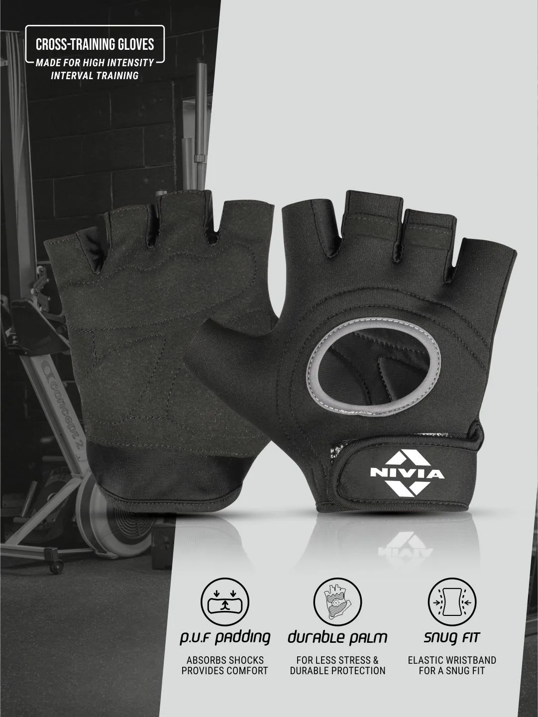 NIVIA Warrior 2.0 Cross Training Gloves (Black