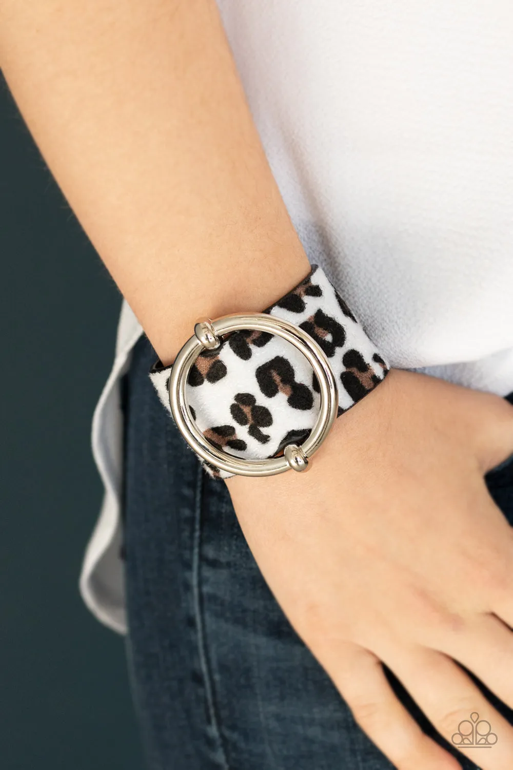 Paparazzi Bracelet ~ Asking FUR Trouble - White