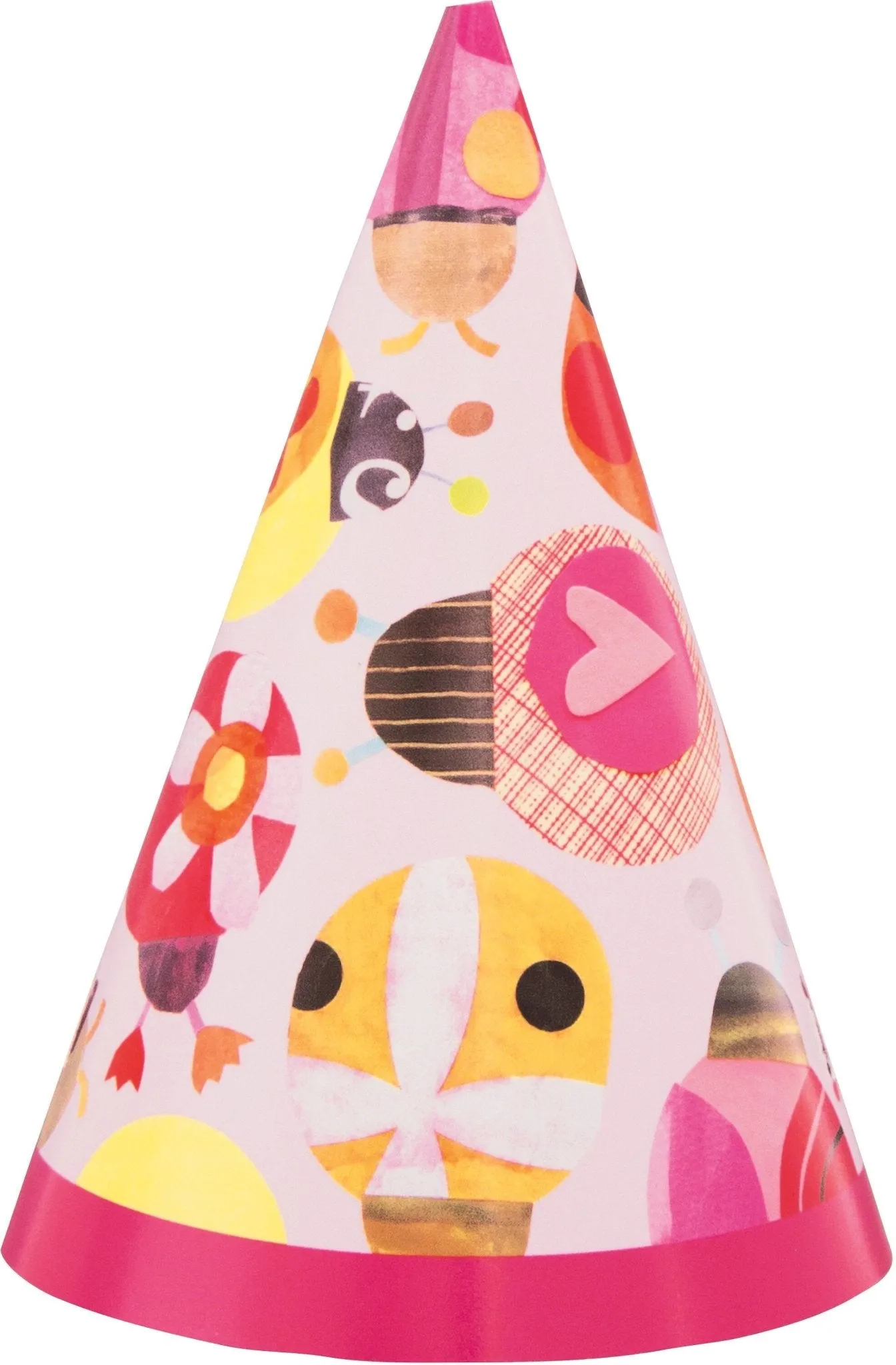 Pink Ladybug Party Hats