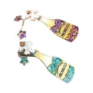 Prosecco Bottle Brooch by Cherryloco Jewellery