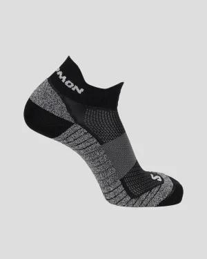 Salomon Aero Ankle Socks - Black/Ebony/Pearl Blue